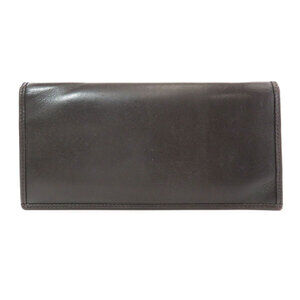 Burberry Plate Wallet Long Logo Leather